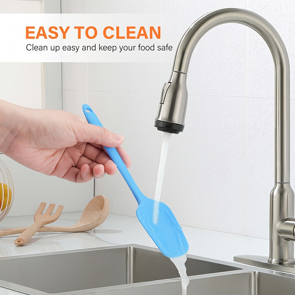 6pcs Silicone Spatulas Set, 8 Inch Small Spatula Heat Resistant Non-Stick Flexible Scrapers Baking Mixing Tool, Suitable for Jam, Cream Mixing, And Baking- Essential Kitchen Tool