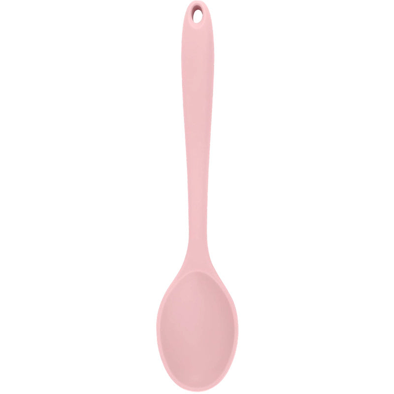 Heat-Resistant Non-Stick Silicone Spoon - 10.8-Inch Lhasa Style Soup/Rice Mixing Spoon, Adult Table Spoon, Kitchen Accessory for Mixing, Baking, Serving, Cooking, and Stirring, Dishwasher Safe