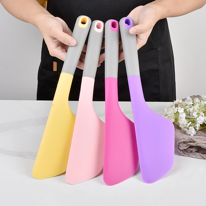 Extra-Large Silicone Short Spatula - a Versatile Tool for Home Kitchens, Perfect for Spreading Cake Cream, Durable And Heat-Resistant for Baking, Suitable for Cooking, Baking, Mixing, And Cutting Cream Cakes, Ideal for Commercial Kitchen Use